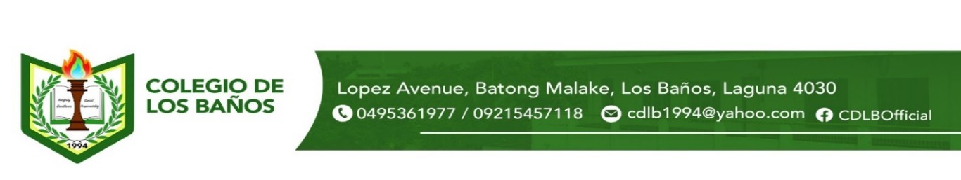 Colegio de Los Baños Header